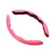 thumbnail image 5 of Protector universal para volante de fibra de carbono de 15 pulgadas, antideslizante. Rosa, 5 of 9