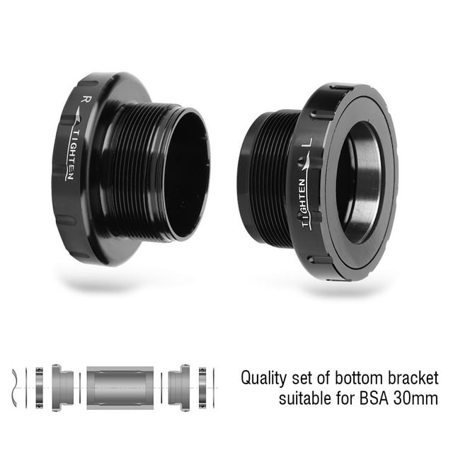 Domqga Support de Pédalier Filetage de Pédalier, Roulement de Pédalier pour //Rotor/Raceface Outdoor Road Bike Men