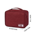 thumbnail image 2 of Electronic Organizer Travel  Cable Organizer Cable Cord Bag Electronics, 2 of 2