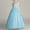 Light Blue, variant on Size 4T-14 Dresses for Teens Girls Kids Tulle Wedding Guest Party Birthday Bridesmaid Communion Pageant Prom Ball Gown Green