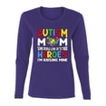 thumbnail image 2 of Wild Bobby Autism Mom Support Heroes I'm Raising Mine Women Graphic Long Sleeve Tee, 2 of 6