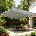 thumbnail image 4 of Retractable Sun Shade Sails, Waves Awning Canopy with Eyelets and Rope, Adjustable Sliding Waves Shade Sails, Multiple Sizes Sun Shade Canopys Cover for Outdoor Garden Patio Yard Lawn, 4 of 6