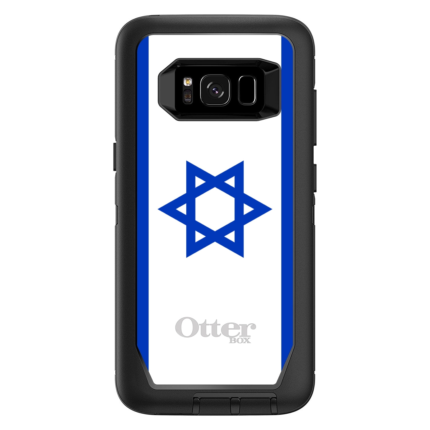 DistinctInk Custom Black OtterBox Defender Series Case for Samsung Galaxy S8...