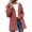 Brick Red, variant on Women's Athletic Full Zip Lightweight Workout Jacket Hiking Jackets Long Hooded Trench Coats Sport Casual Workout Hoodie Outerwear with Pockets QURATI L