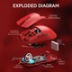 thumbnail image 5 of ATTACK SHARK X11 Mouse Inalámbrico para Juegos con Base de Carga RGB, Tri-modo 2.4G/USB-C con Cable/bluetooth, 22000 DPI, Sensor PAW3311, 5 Botones Programables, Compatible con PC/Mac, Rojo, 5 of 8