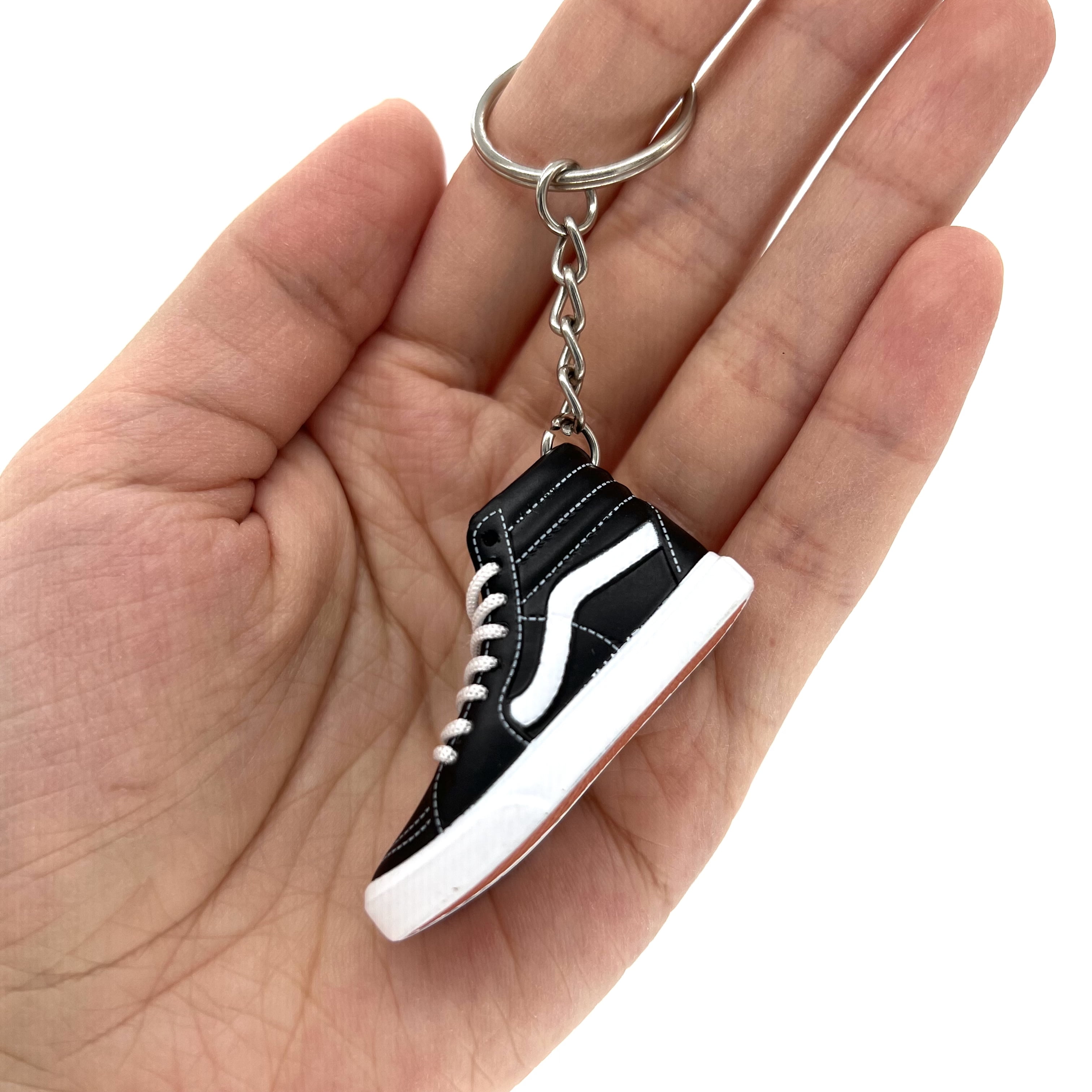 Vans Off The Wall Sk8-Hi Top Shoe Keychain - Black - Walmart.com
