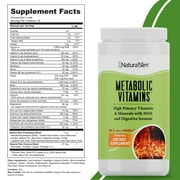 NaturalSlim Metabolic Vitamins 2-Pack Metabolism Booster w/ B-Complex for Energy