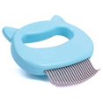 thumbnail image 1 of (Azul) El original peine de masaje para depilación de mascotas, cepillo suave para quitar el pelo, herramienta para quitar pelos enredados, para pelo largo y corto, gato, perro, cachorro, conejo, 1 of 5