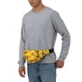 thumbnail image 4 of Vsdgher Ripe Yellow Lemon print Large Crossbody Waist Bag Pack for Men Women with Adjustable Strap for Travel Walking Running Hiking Cycling,Wallet, 4 of 7