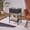 Black, variant on VECELO Nightstands, Side Table with Fabric Drawers, End Table with Open Shelf, Bedside Table Organizer for Small Space, Bedroom and Living Room, Brown