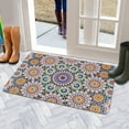 thumbnail image 5 of Bohemian Retro Color Diamond Pattern (4) Door Mat Welcome Door Mat for Front Door, Home Entrance, Yard, Floor, Patio, Non Slip Spring Summer Welcome Mat Indoor Outdoor Doormat 30"*17", 5 of 6