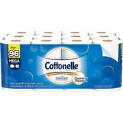 Cottonelle Ultra CleanCare Toilet Paper, 24 Mega Rolls, 340 Sheets per Roll (8,160 Total)
