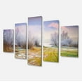 thumbnail image 2 of Magnifique Coucher de Soleil d'Automne Brumeux - Grande Impression sur Toile, 2 of 3