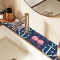 thumbnail image 2 of Yayeee Faucet Mat for Kitchen Sink 14.7" Diatomite Long Splash Guard Pad, Blue Anchor, 2 of 7