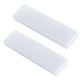 thumbnail image 2 of Paquete de 2 estuches de plástico para lápices, acabado transparente escarchado, dos compartimentos con tapas separadas, lo mejor para el trabajo escolar, tamaño S 18 * 5 * 2 cm (blanco), 2 of 5