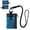 Blue, variant on VULKIT Minimalist RFID Blocking Wallet, Water-Resistant Nylon Neck Pouch with Zipper Pockets-VW137