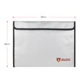 thumbnail image 4 of CNKOO Fireproof Document Bag Silicone Coated Fire Resistant Money File Folder Holder Organizer Storage for Office Home Bank Cards Passport Valuables Jewlry Cash, 4 of 6