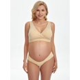 thumbnail image 5 of HBlife 6 Pack Womens Cotton Maternity Underwear,Healthy Maternity Pregnancy Panties Postpartum Mother Under Bump Underwear, 5 of 6