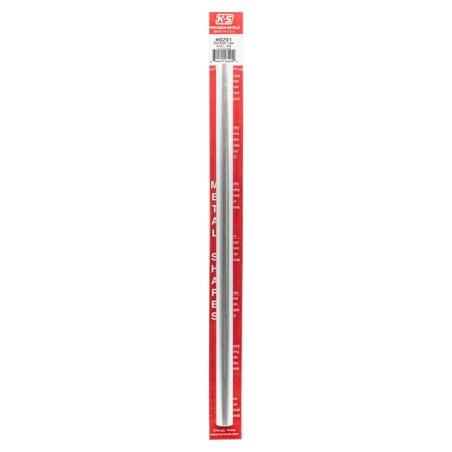 Tubo redondo de aluminio K&S Precision de 1,4 cm de diámetro exterior x 0,07 cm de pared x 30 cm