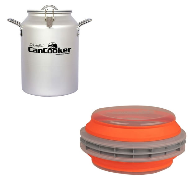 CanCooker XL Chemical-Free Collapsible Food Batter/Breading Cooking Bowl, Orange