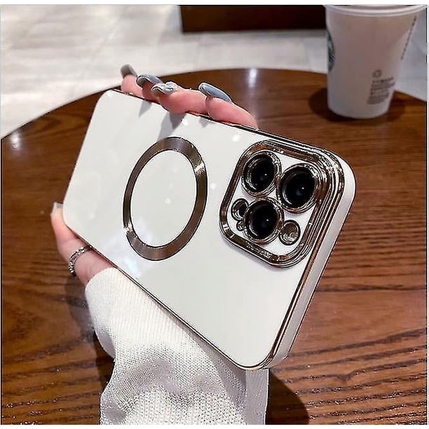 Funda galvanizada simple para iPhone 12 Pro, tacto metalizado, antideslizante, a prueba de golpes, protección para cámara, antiarañazos y anticaídas.