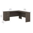 thumbnail image 6 of Bestar Ridgeley 65"W L-Shaped Corner Desk With Storage, Medium Gray Maple, 6 of 6