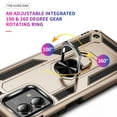 thumbnail image 3 of Designed for Motorola Moto G Power 5G 2024 Case, Military Grade Protective Phone Case Cover with Enhanced Metal Ring Kickstand [Support Magnet Car Mount] for Motorola Moto G Power 5G 2024, Gold, 3 of 7