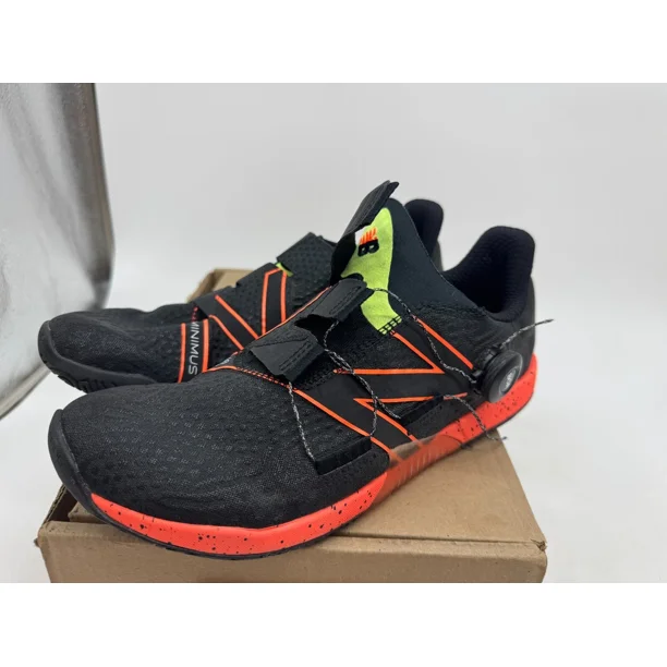 DAMAGED New Balance Minimus TR BOA Athletic Sneakers Men's Black Orange - 9