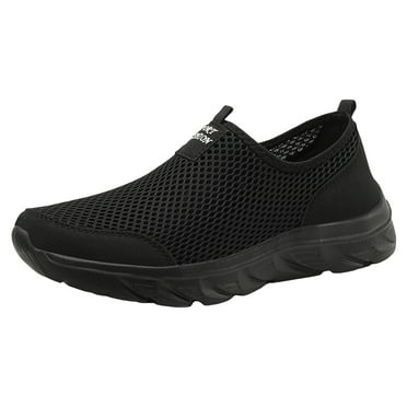 Baorden Men's Sports Shoes Fashion New Style Simple Solid Color Mesh Breathable Comfortable Lightweight Slip-On Casual Shoes