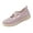 Pink, variant on Women's Cutout Mary Jane Flats, Knit Breathable Orthopedic Ballet Shoes, Round Toe Arch Support Casual Work Outdoor Walking Shoes Beige