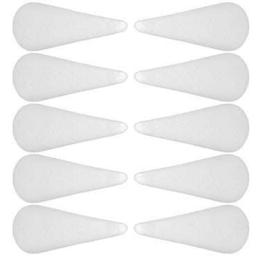 HAKIDZEL Cones for Crafts White Foam 10Pcs 7.3In