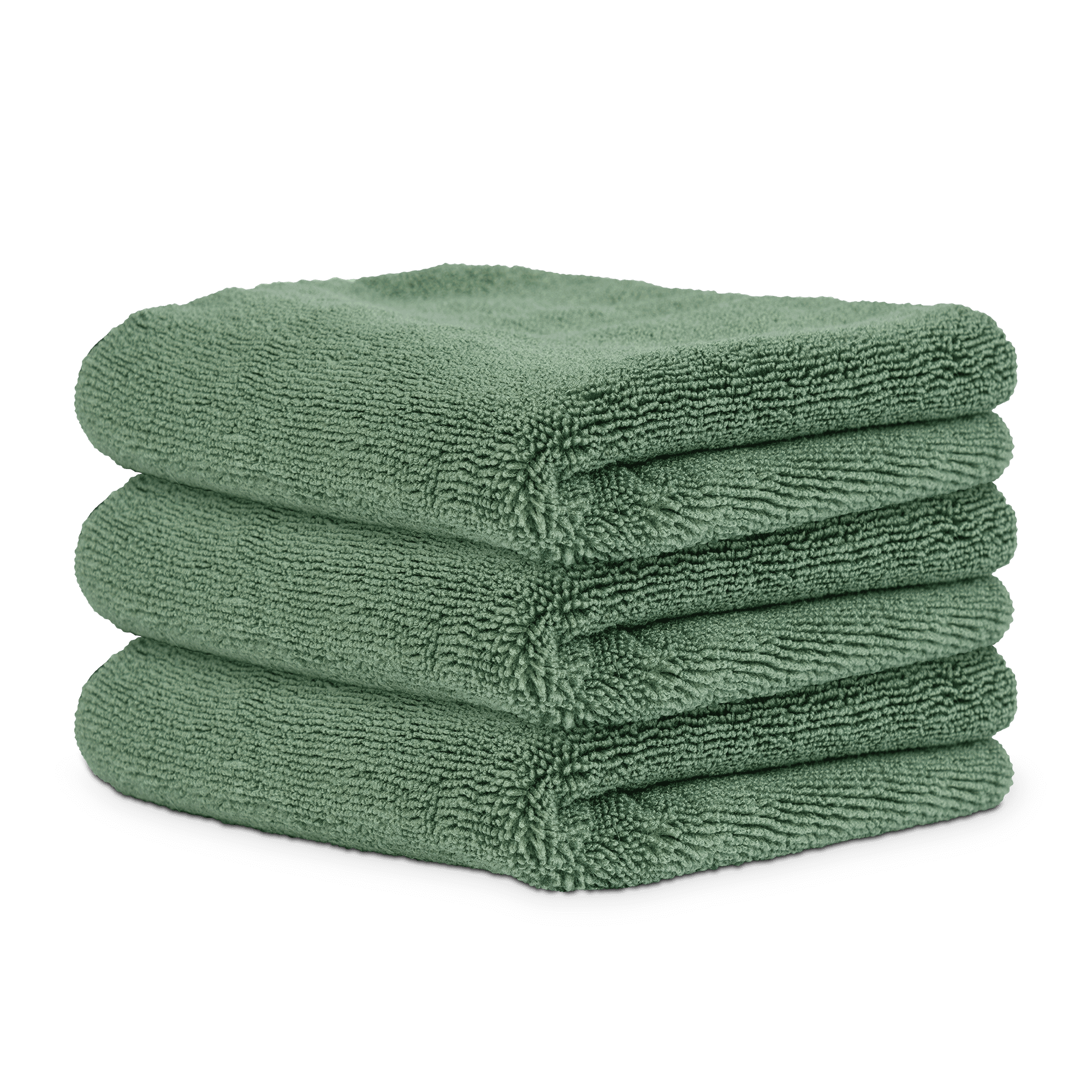 Chemical Guys 3-Pack MIC52803 Workhorse Professional Microfiber Towel, Olive Green 16"x16"
