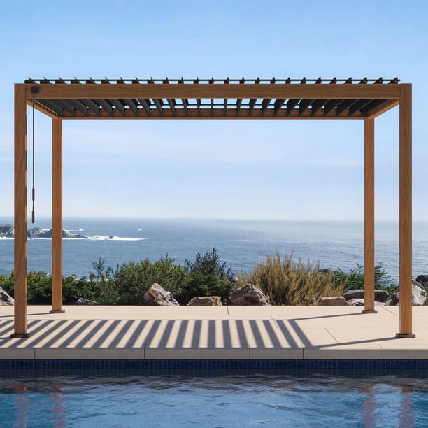 MIRADOR Pergolas - Adjustable Shade & Rain Protection for Offices