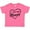 Hot Pink, variant on Inktastic I Love My Mommy in Black Chalk Heart Boys or Girls Baby T-Shirt