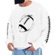thumbnail image 1 of Sudadera sin capucha para hombre, cuello redondo, sudadera deportiva con estampado de fútbol, jersey de manga larga, blusa de poliéster para hombre, 1 of 4