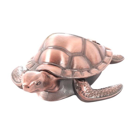 LeeQinersw Turtle Shaped Ashtray Metal Ashtray Ash Holder for Indoor Outdoor Home Bar Red