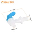 thumbnail image 2 of Unique Bargains Beverage Dispenser Replacement Spout, 1Set Plastic Water Dispenser Spigot Replacement Faucet (Blue White), 2 of 7