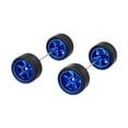 thumbnail image 2 of lionlar 2 Pcs 1/64 Roues et Pneus de Voiture RC Professionnels pour Modèles de Voitures RC Camion Adultes Bleu, 2 of 9