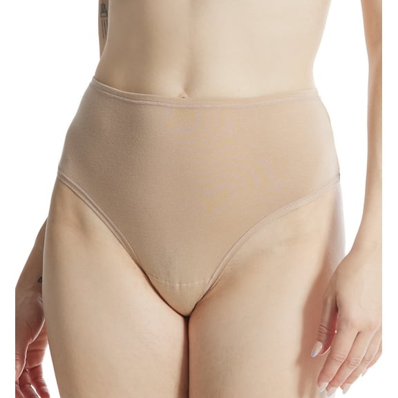 Hanky Panky Play Cotton Hi-Rise Thong (721924),XL/XXL,Chai