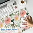 thumbnail image 4 of Pink Orange Flower Mouse Pads Pad Mouse Waterproof No Slip for Office Home Work Gaming Table Tables Mousemat Rubber Base Mousepad with Stitched Edges 35.4x15.7inches, 4 of 7