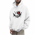thumbnail image 2 of Aobny Lightweight Mens Sweatshirts Hoodies Graphic White Pullover Anime Pullover Hooded Mens T-Shirts,XXXL, 2 of 5