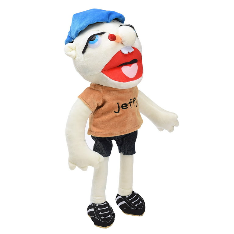 13.7in Jeffy Puppet Soft Plush Toy Hand Puppet, Kid's Gift for Birthday  Christmas Halloween Party