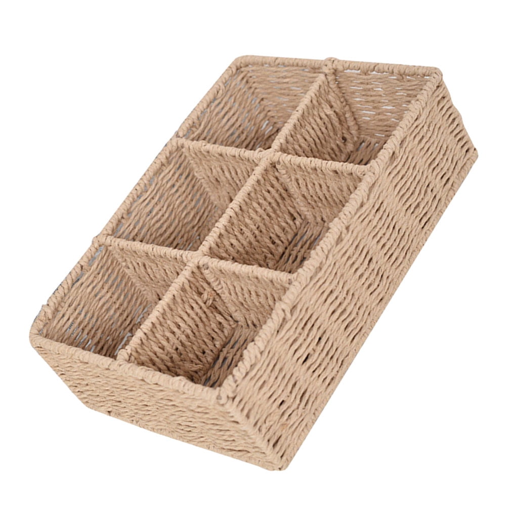 joybest Wicker Baskets for Organizing, Waterproof Bathroom Storage Baskets,  Back of Toilet Paper Storage Baskets Organizer - 2 Pack