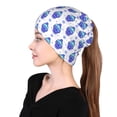 thumbnail image 6 of KLL Winter Snowflake Skiing Skull Pirnt Wicking Running Beanie Head Wrap Cycling Bandana for Men Women, 6 of 8