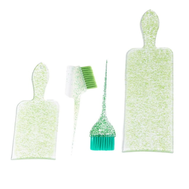 Peine de teñido Colcomx para resaltar Verde Kits de cepillos para teñir el cabello