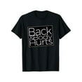 thumbnail image 1 of 100% Cotton Printing Back And Body Hurts Cool And Funny Workout Top T-Shirt, 1 of 6