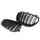 thumbnail image 2 of Parrillas Delanteras De Aletas Gemelas Sunnimix Negro Brillante Para E60 E61 M5 5 Series 03-10, 2 of 6