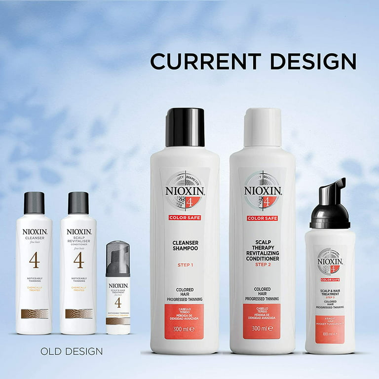 93 Nioxin System 4 Cleanser Shampoo & Scalp Therapy Conditioner oz each - Walmart.com