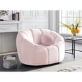 thumbnail image 2 of Meridian Furniture Elijah Pink Velvet Chair, 2 of 9