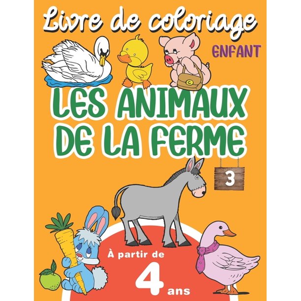 Livre De Coloriage Enfant Les Animaux De La Ferme Cahier De Coloriage Avec Grands Dessins Pour Enfants A Partir De 4 Ans Garcons Filles 32 Dessins Pour Apprendre A Colorier Grand